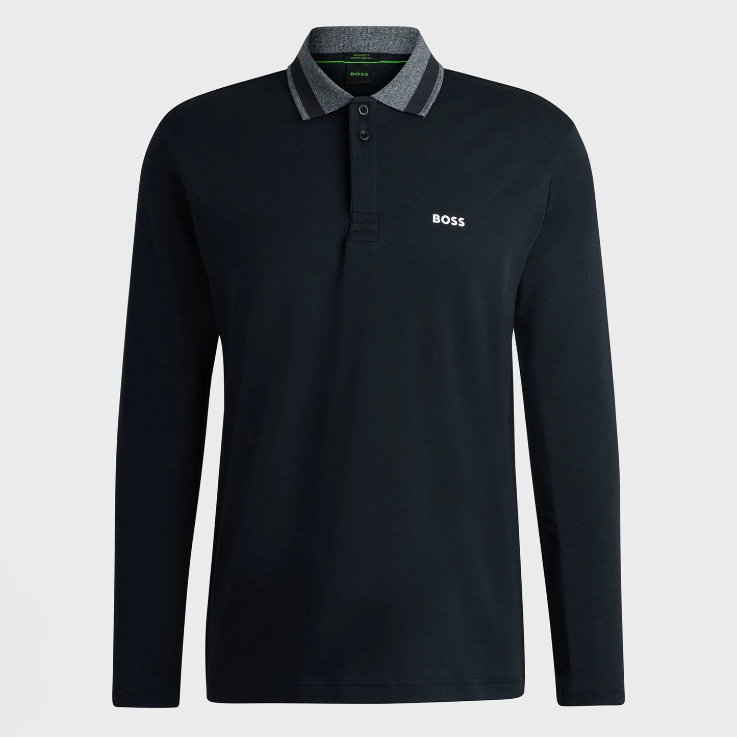 Hugo Boss Plisy 2 L/S Polo Shirt Black