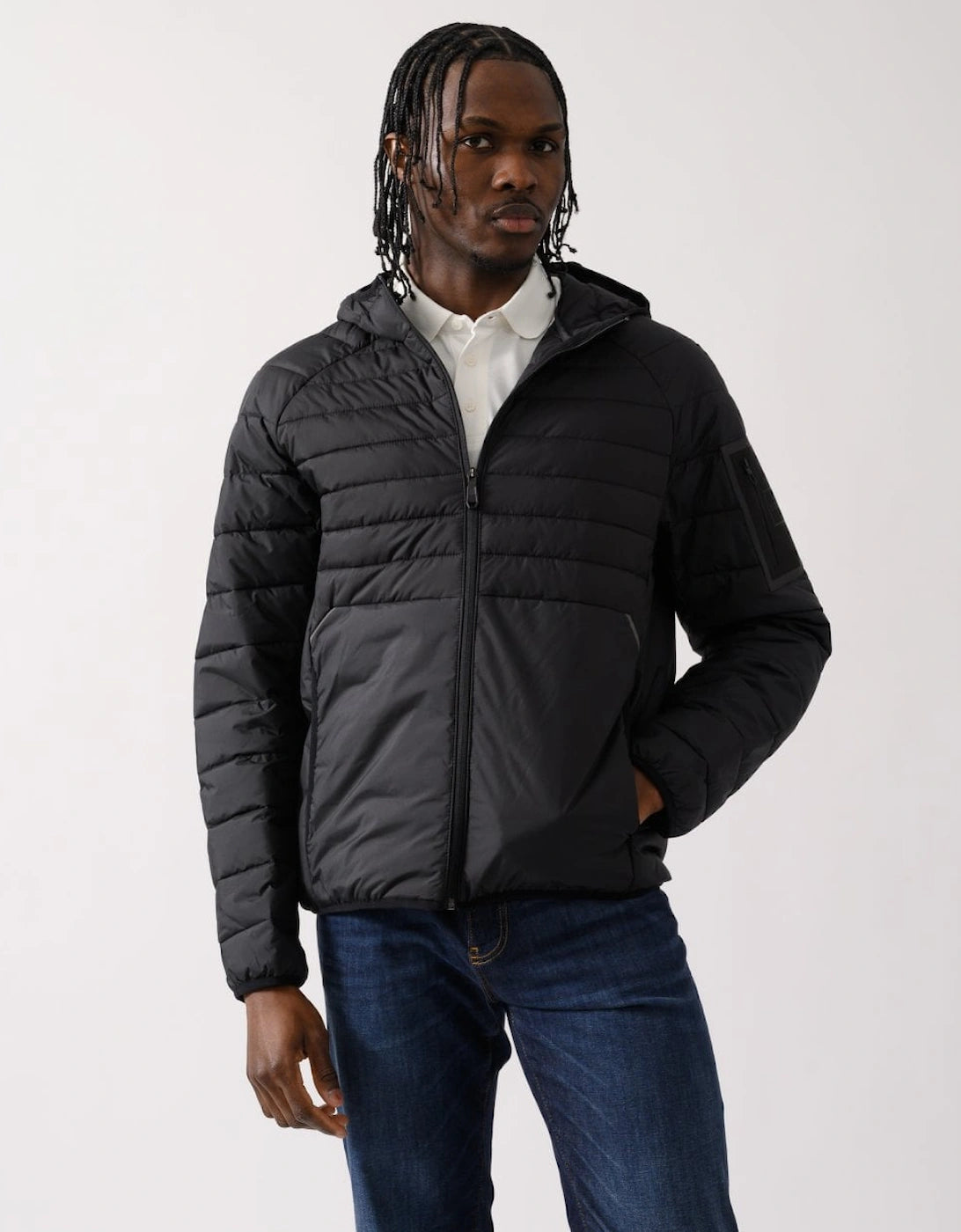 Hugo Boss Quilted Jacket Black