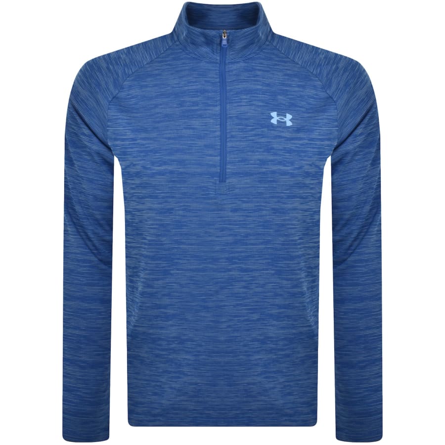 Under Armour Tech Text Quarter Zip Top Blue