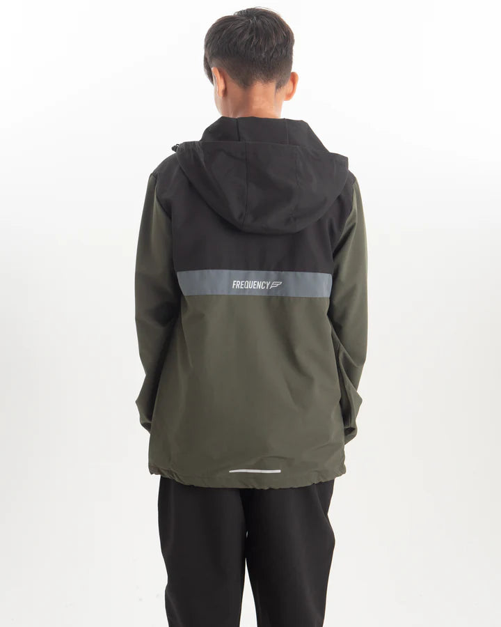 Junior Frequency Apex Tracksuit Khaki/Black