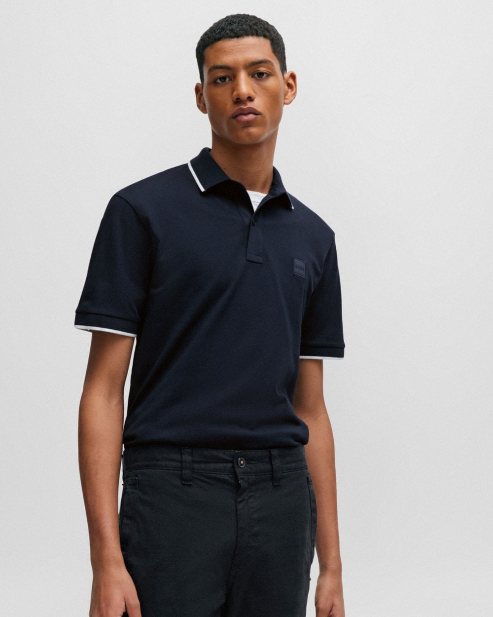 Hugo Boss Passertip Polo Shirt Blue