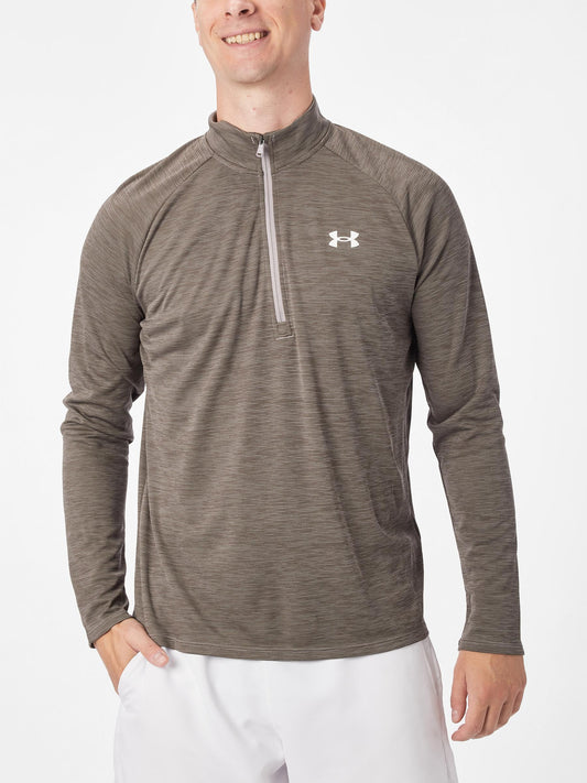 Under Armour Tech Text Quarter Zip Top Beige